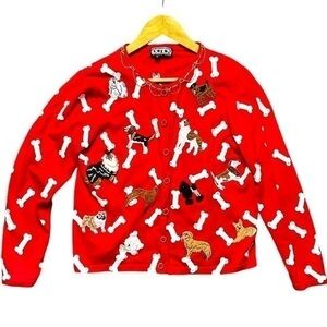 Berek Red Cardigan Dogs Dachshund, Poodle, Bulldog, Maltese Small